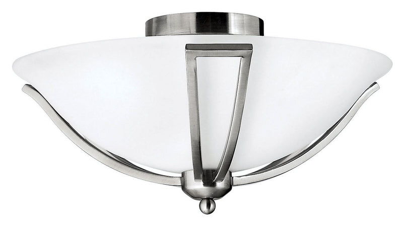 Bolla 2-Light Flush Mount in Brushed Nickel