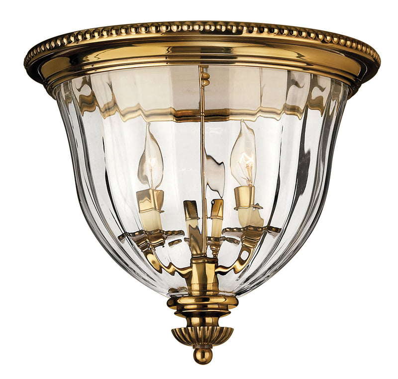 3612BB - Cambridge Small Flush Mount in Burnished Brass by Hinkley Lighting