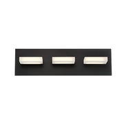 Olson 3-Light 18" Bath Vanity Light in Matte Black
