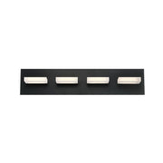 Olson 4-Light 24" Bath Vanity Light in Matte Black
