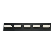 Olson 5-Light 30" Bath Vanity Light in Matte Black