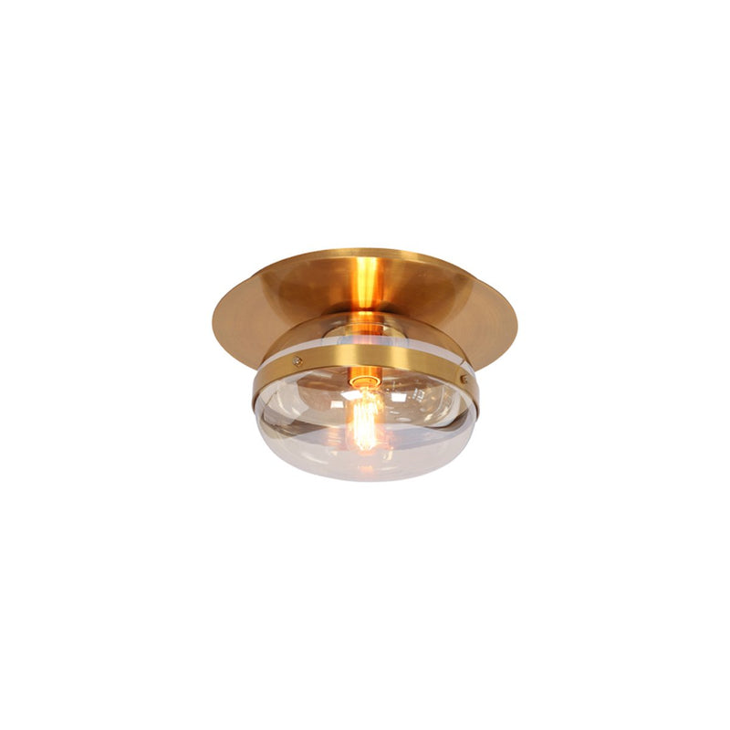 Nottingham 10" Flush Mount in Antique Brass