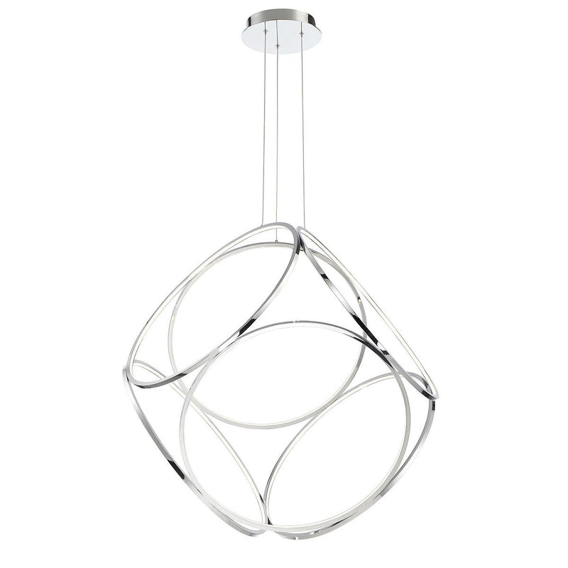 Glenview 6-Light 34" Pendant in Chrome