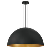 Laverton 35.5" Pendant in Gold-Black Mix