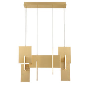 Coburg 14" x 32.75" Pendant in Gold