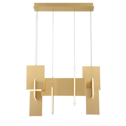 Coburg 14" x 32.75" Pendant in Gold