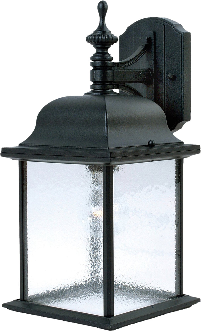 Senator 1 Light Outdoor Wall Lantern in Black