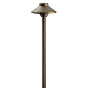 Stepped Dome 12V Path Light 19.25" in Centennial Brass
