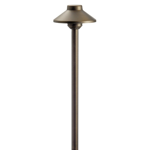 Stepped Dome 12V Path Light 19.25" in Centennial Brass