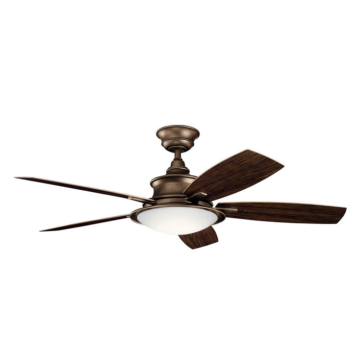 Cameron 52" LED Ceiling Fan in Weathered Copper Powder Coat - Lamps Expo