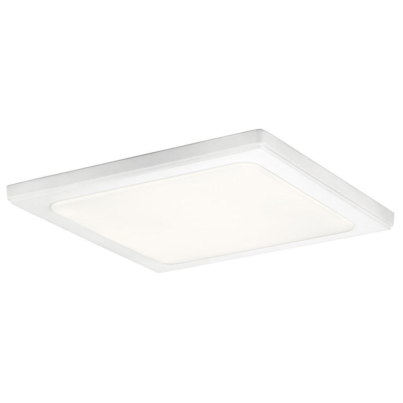 Zeo 13" Square LED Flush Mount in White