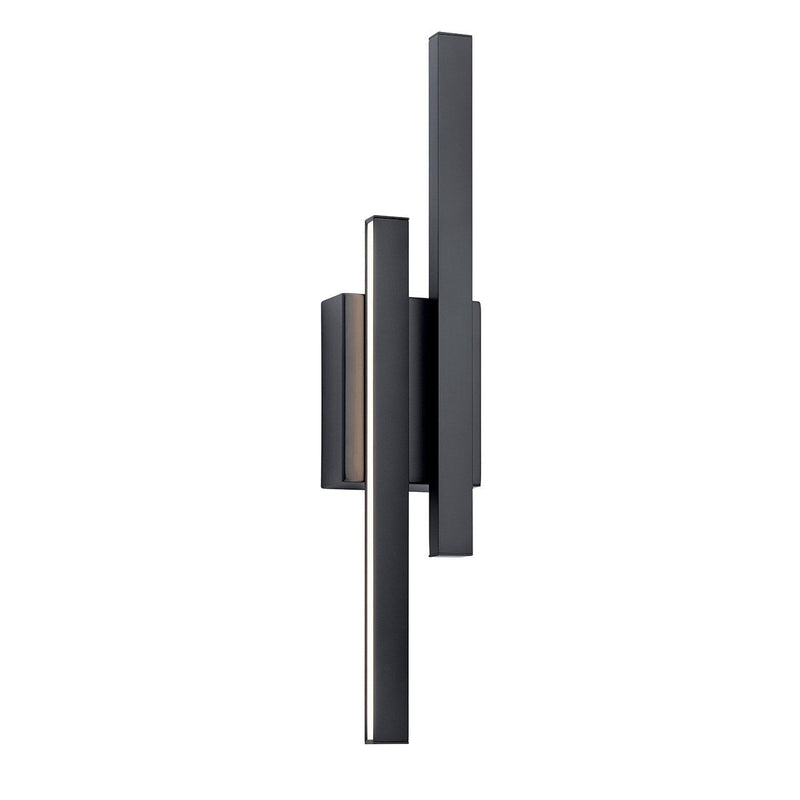 Idril 2-Light Wall Sconce in Matte Black