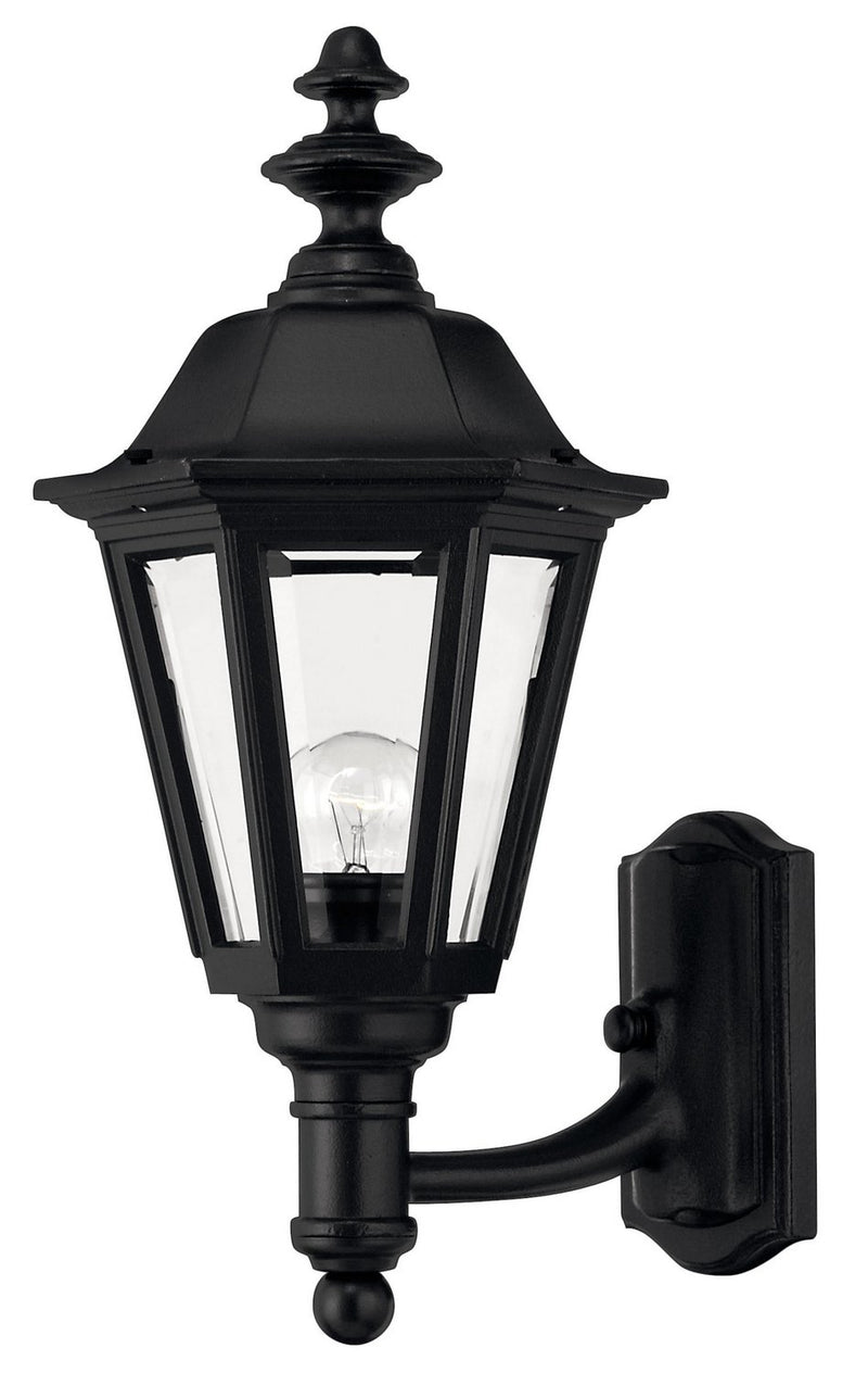 Manor House Medium Outdoor Wall Lantern in Black