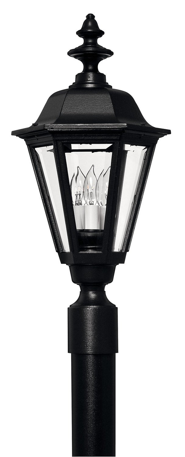 Manor House Large Outdoor Post Light in Black