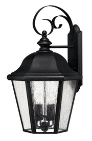 Edgewater Extra Large 4-Light Outdoor Wall Lantern in Black