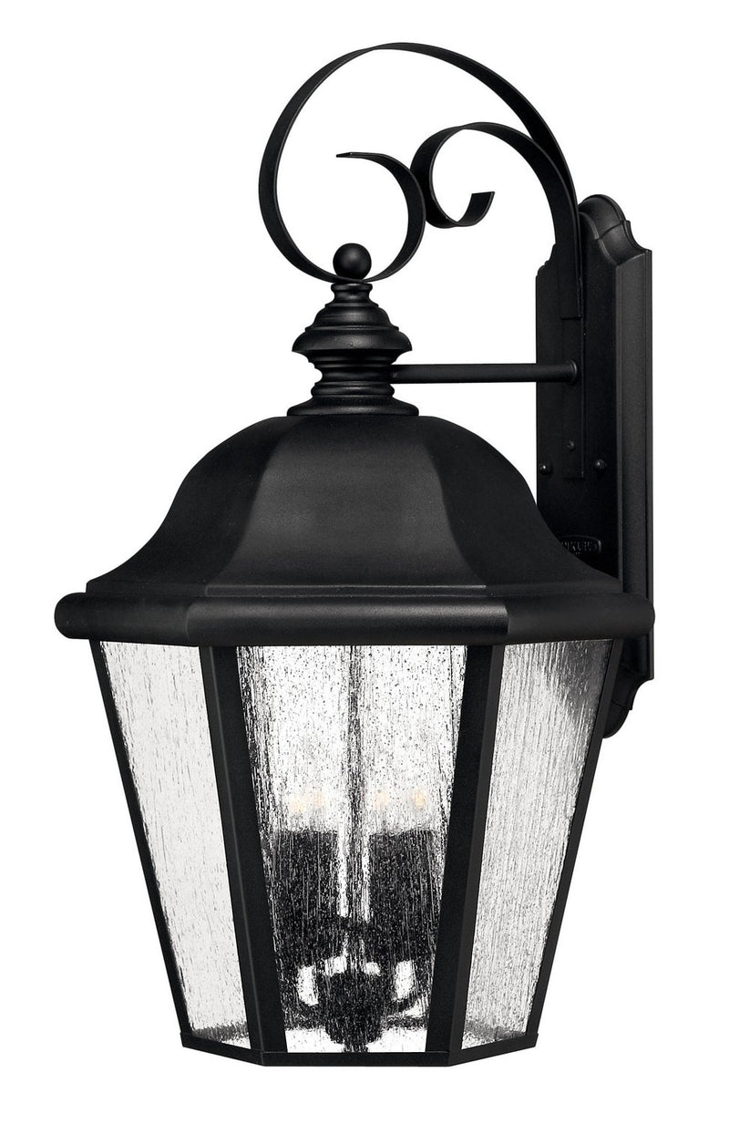 Edgewater Extra Large 4-Light Outdoor Wall Lantern in Black