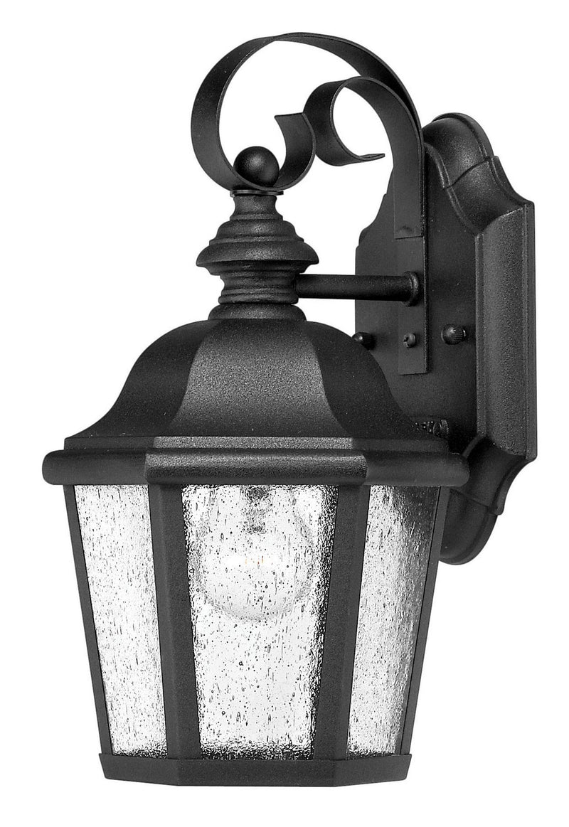 Edgewater Small Outdoor Wall Lantern in Black