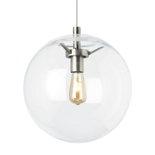 Palona Pendant in Clear Satin Nickel