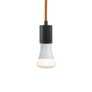 SoCo Modern Socket Pendant in Modern Socket Copper Cord Antique Bronze