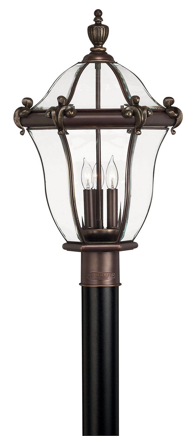 San Clemente Large Outdoor Post Light in Copper Bronze