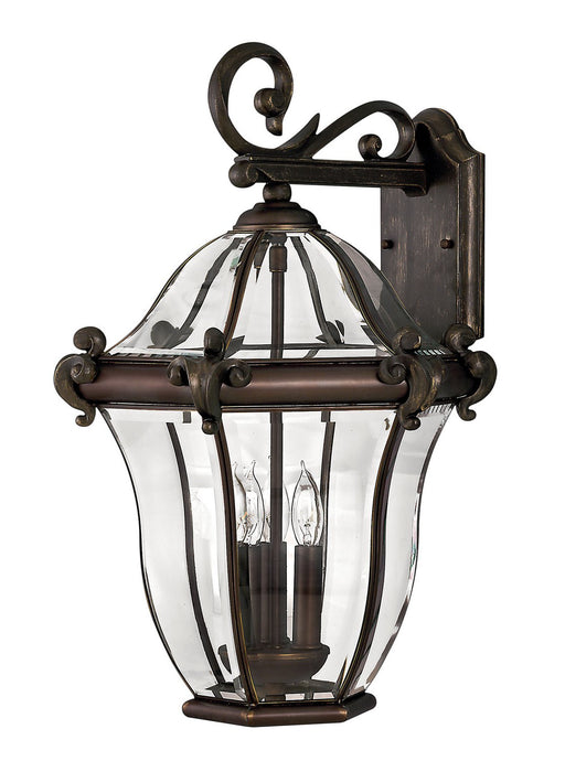 San Clemente Large Outdoor Wall Lantern in Copper Bronze