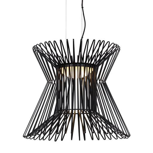 Syrma Pendant in Matte Black Integrated
