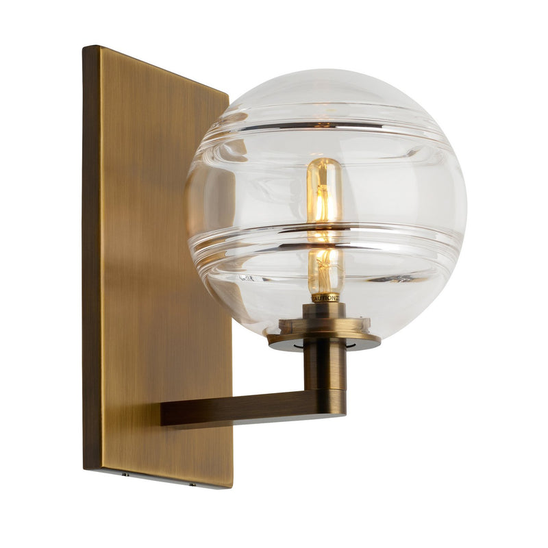 Sedona Wall Sconce in Clear Aged Brass