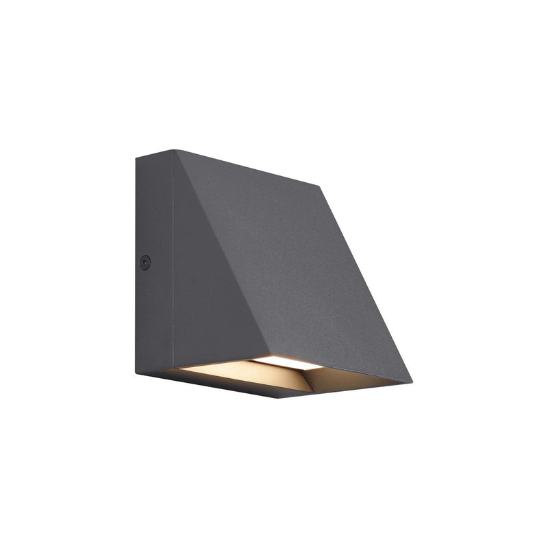 Pitch Single Outdoor Wall Sconce in Single Charcoal