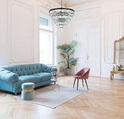 Josephine 32" 25-Light Chandelier in Black And Clear