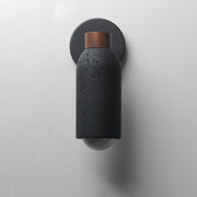 Pompeii 1 Light Wall Sconce in Lava / Black