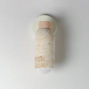 Pompeii 1 Light Wall Sconce in Travertine / Oyster