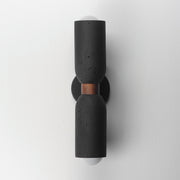 Pompeii 2 Light Wall Sconce in Lava / Black