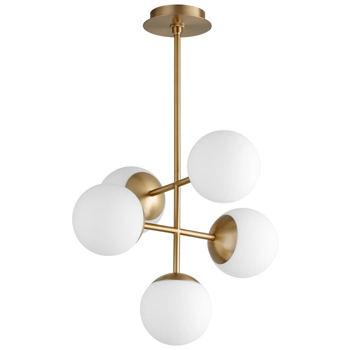 Nebula 6" Globe 5-Light Chandelier - Lamps Expo