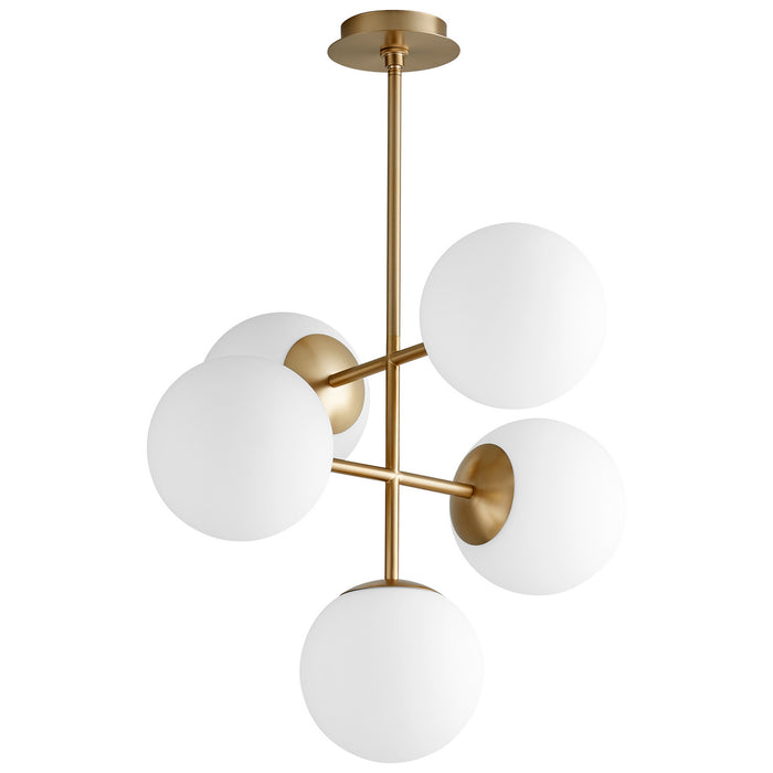 Nebula 8" Globe 5-Light Chandelier - Lamps Expo