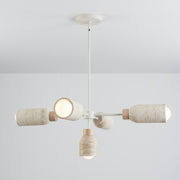 Pompeii 5 Light Chandelier in Travertine / Oyster
