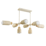 Pompeii 8 Light Chandelier in Travertine / Oyster