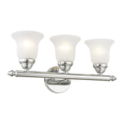 Rivera 3-Light 19" Bath Vanity Light in Polished Chrome