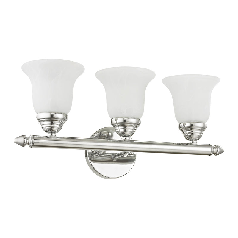 Rivera 3-Light 19" Bath Vanity Light in Polished Chrome