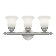 Rivera 3-Light 19" Bath Vanity Light in Brushed Nickel