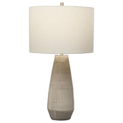 Volterra 1-Light Table Lamp in Antique Brushed Brass - Lamps Expo