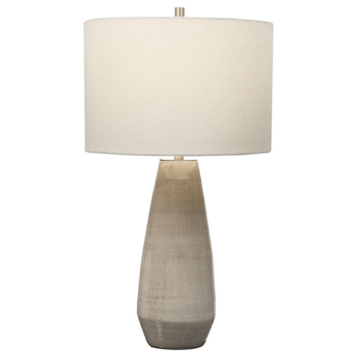 Volterra 1-Light Table Lamp in Antique Brushed Brass - Lamps Expo