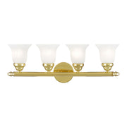 Rivera 4-Light Bath Vanity Light in Polished Brass