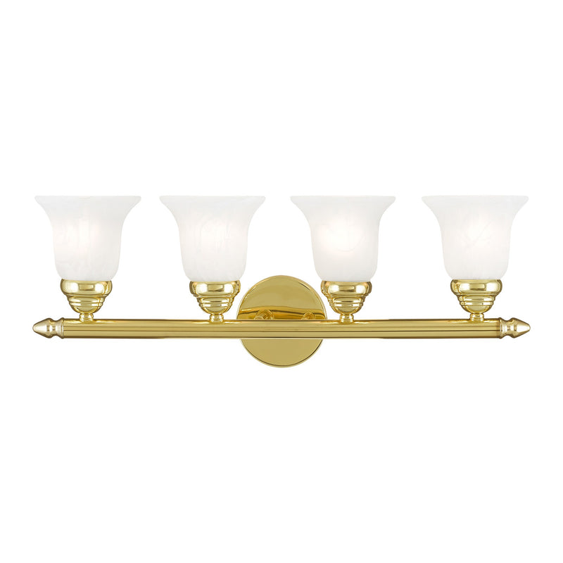 Rivera 4-Light Bath Vanity Light in Polished Brass