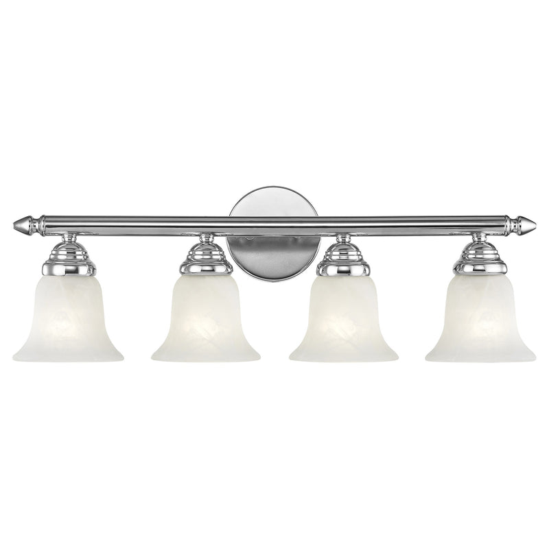 Rivera 4-Light Bath Vanity Light in Polished Chrome