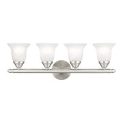 Rivera 4-Light Bath Vanity Light in Brushed Nickel