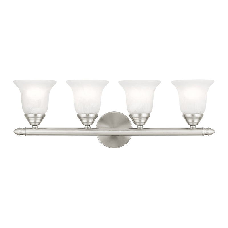 Rivera 4-Light Bath Vanity Light in Brushed Nickel