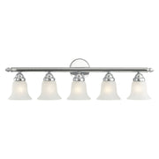 Rivera 5-Light 32" Bath Vanity Light in Polished Chrome