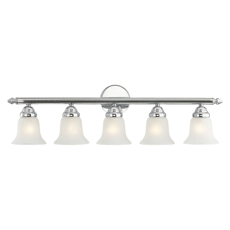 Rivera 5-Light 32" Bath Vanity Light in Polished Chrome