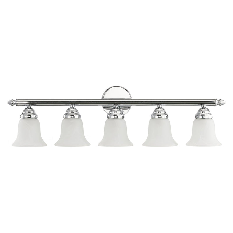Rivera 5-Light 32" Bath Vanity Light in Polished Chrome