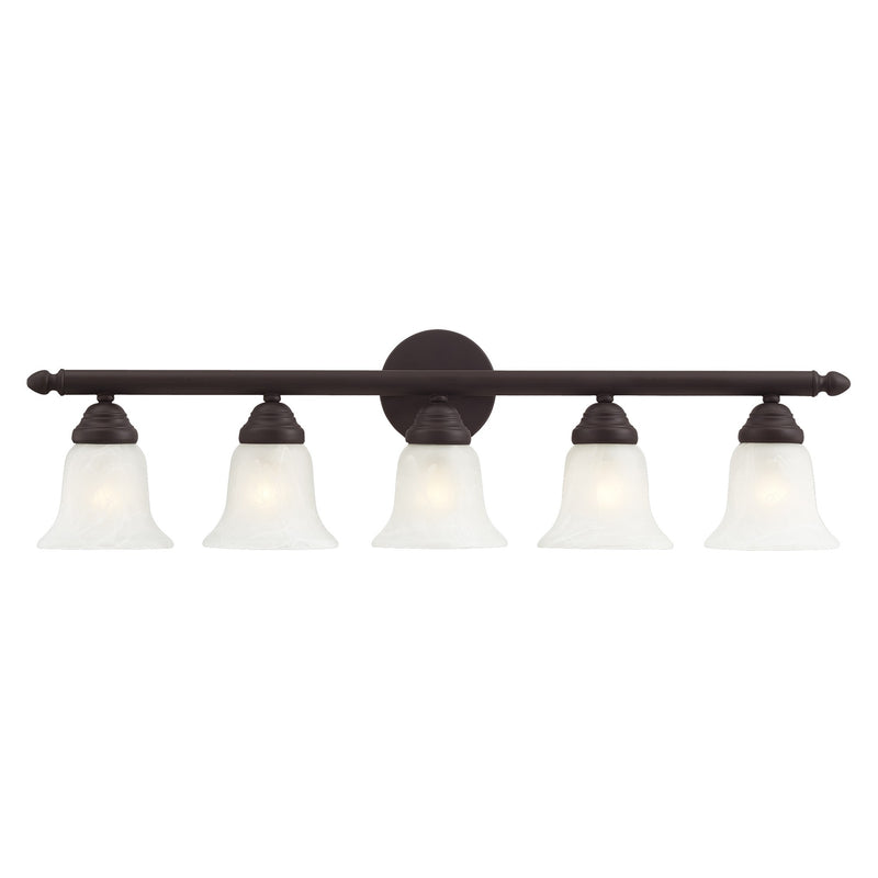 Rivera 5-Light 32" Bath Vanity Light in Bronze